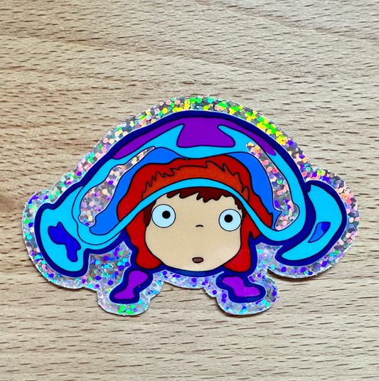 Kawaii Glitter Fishy Sticker: A Sparkling Addition to Your Collection